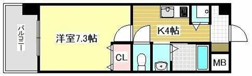 クオリアけやき通り【306号室】の間取り