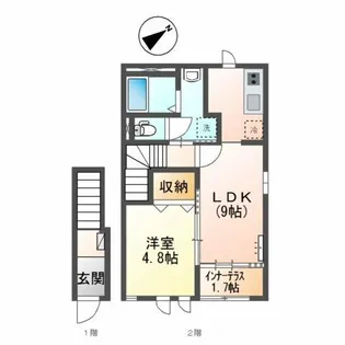 Riverain中央【2階】の間取り