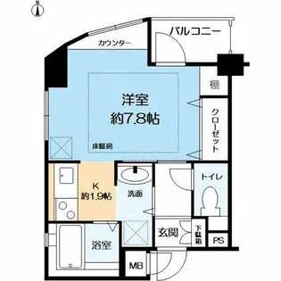 エクセラン夙川【2階】の間取り