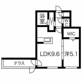 レジデンス北18条【1階】の間取り