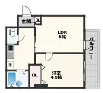 エリムハイツ【503号室】の間取り