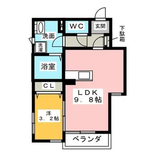 ATLAS KITAHARA EAST【2階】の間取り
