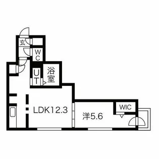 レジデンス北18条【4階】の間取り