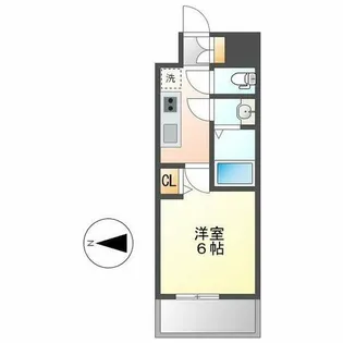 ディアレイシャス金山【9階】の間取り