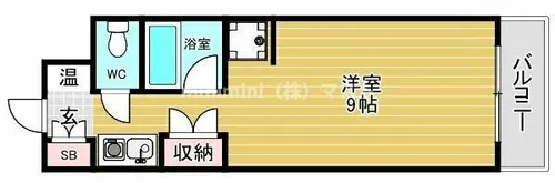 ビバリーヒルズ玉出西【40号室】の間取り