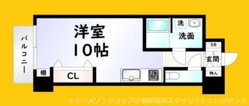 コートハウス中島通り【4階】の間取り