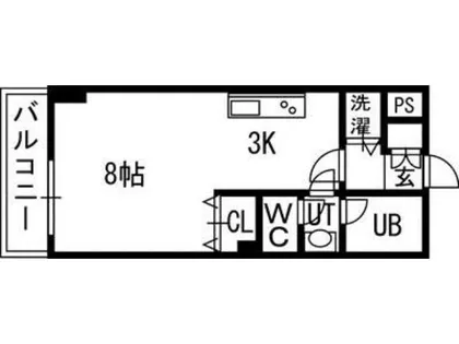 PRIME URBAN北14条【3階】の間取り