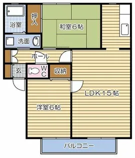 サンガーデン葛原B棟【2階】の間取り