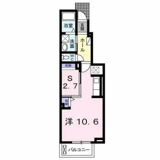 メゾン コンソラトゥールA【1階】の間取り
