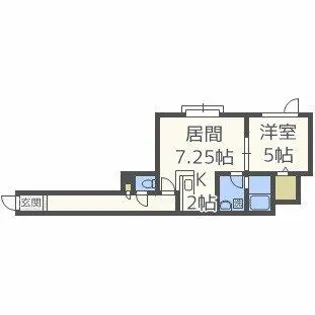 フェリス【202号室】の間取り