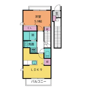 アンジュ【2階】の間取り
