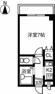 パークサイド小澤【203号室】の間取り