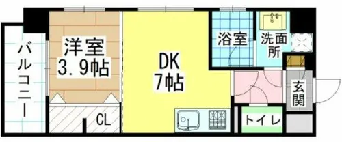 福岡県北九州市小倉北区片野新町1丁目【マンション】の間取り
