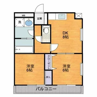 プレジュール99【403号室】の間取り