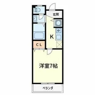 リーフジャルダン総持寺【3階】の間取り