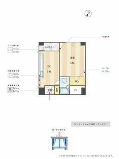 シルバー高砂【401号室】の間取り