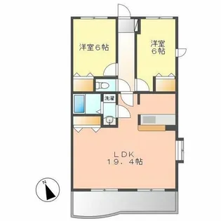 マ・ピエスEⅢ【1階】の間取り