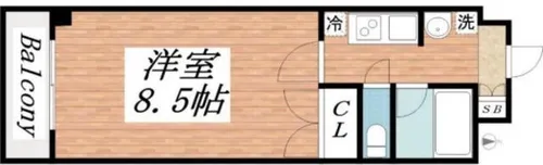 兵庫県西宮市津門呉羽町【マンション】の間取り