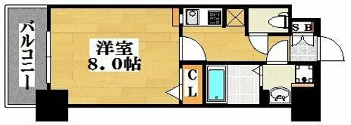 レジデンシャルヒルズ博多南【4階】の間取り