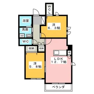 アルハンブラ【2階】の間取り