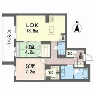 ルジェンド【301号室】の間取り