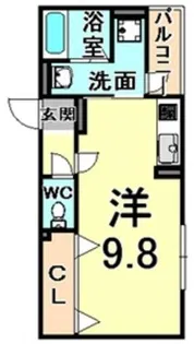 ハウスサフラン【1階】の間取り
