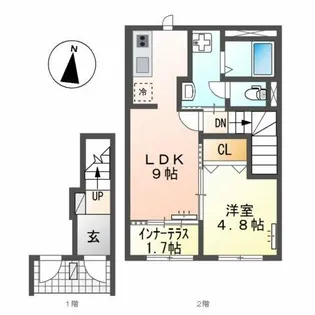 Ciel etoile (シエルエトワール)【2階】の間取り