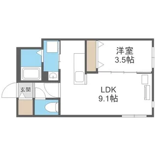 Estalion Soen【303号室】の間取り