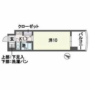 ソレアード薬院【2階】の間取り