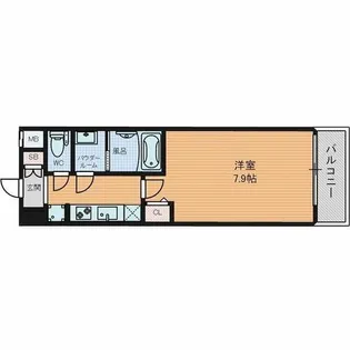 ディクス大阪城EASTレジデンス【3階】の間取り