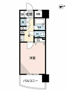 ダイナコート久留米本町【13階】の間取り