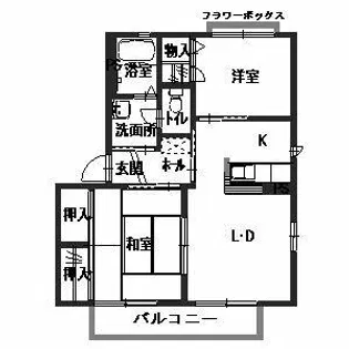 ネオメイベルA.B【B201号室】の間取り