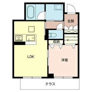 シャーメゾン天神川【1階】の間取り