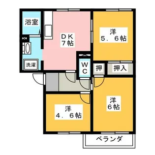 フレグランス桂 C棟【2階】の間取り