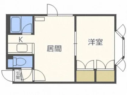 キャストル19【106号室】の間取り