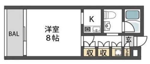 カーサマニエラ【3階】の間取り