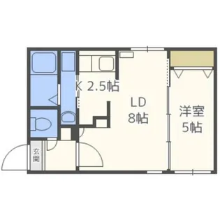 アレグリア豊平1条【2階】の間取り