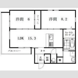 Amaterrace【301号室】の間取り