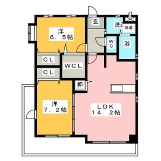 ホワイトホフマン【4階】の間取り