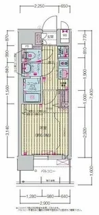 プレサンス尾張一宮ジュレア【8階】の間取り