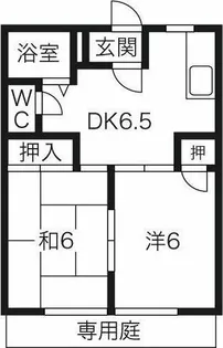 パークハイムII【102号室】の間取り