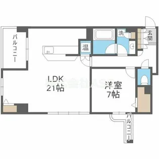 グレンパーク梅田北【0702号室】の間取り