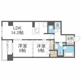 グレンパーク梅田北【0311号室】の間取り