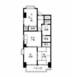 大宮セントラルマンション【604号室】の間取り