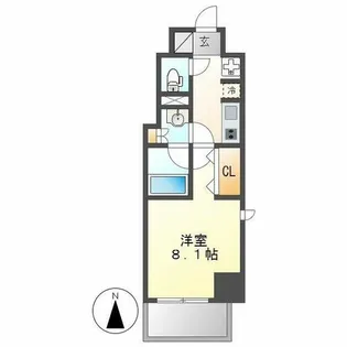 スリーアイランドタワー千種【10階】の間取り