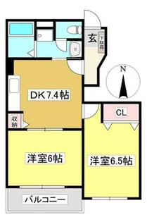 メゾン・アルモニー【1階】の間取り