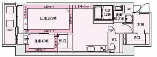 LEGALAND+猫 MIYAKOJIMA【7階】の間取り