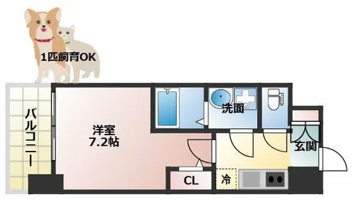 S-RESIDENCE新大阪WEST【15階】の間取り