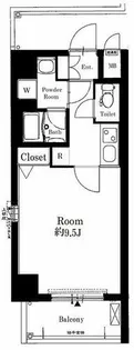 アスヴェル京都二条駅前Ⅱ【3階】の間取り