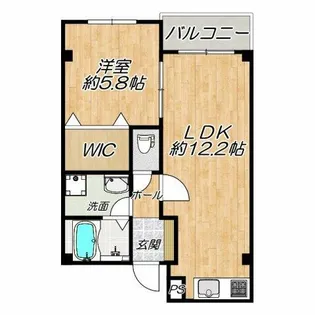 プラザ【305号室】の間取り